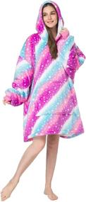 img 2 attached to HONEST PHENIX COME Wearable Blanket: Cozy Unisex Tie Dye Snuggie with Oversized Hoodie & Long Sleeves