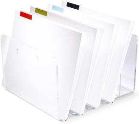 img 3 attached to 🗂️ Efficient Organization: Russell+Hazel Clear Acrylic Collator, 10” x 11.5” x 6.5”