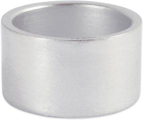 img 3 attached to 💍 Набор декоративных серебряных акриловых кольц для салфеток DII - 6 штук, раскрашенный дизайн для столового декора