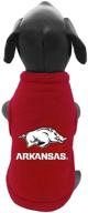 🐗 ncaa arkansas razorbacks polar fleece dog sweatshirt: keep your pup warm and stylish! логотип