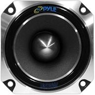 🔊 high power car audio speaker tweeter - 300w 1 inch super titanium tweeter system with die cast aluminum frame, 2khz to 20khz frequency, 104db, 4-8 ohm, heavy duty 30oz magnet - pyle pdbt28, black, 5in. x 5in. x 4in. logo