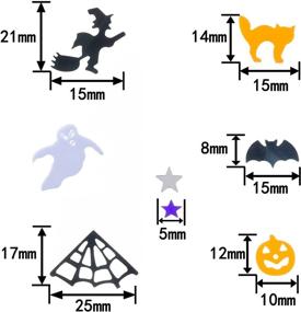 img 3 attached to 🎃 Spook up Your Halloween Party with Oxygentle Halloween Party Table Confetti - 6 Patterns, 60g Scatter Confetti with Pumpkin, Bat, Witch, Cat, and Webs!