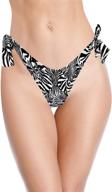 👙 shekini women's tie side thong bikini bottom: cheeky brazilian swim briefs swimsuit - stylish and comfortable! logo