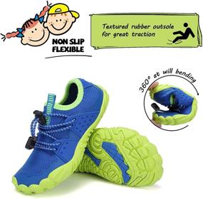 img 1 attached to Non-Slip Barefoot Sneakers for Kids Toddlers | Outdoor Boys' Shoes