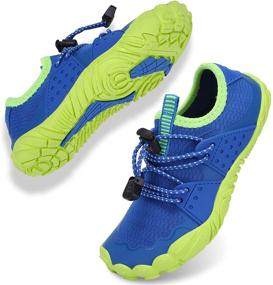 img 4 attached to Non-Slip Barefoot Sneakers for Kids Toddlers | Outdoor Boys' Shoes