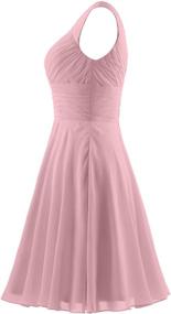 img 2 attached to 👗 Pleated Sweetheart Bridesmaid Cocktail Dress for Women - ANTS Women's Clothing