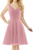 👗 pleated sweetheart bridesmaid cocktail dress for women - ants women's clothing logo