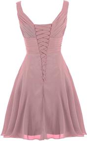 img 3 attached to 👗 Pleated Sweetheart Bridesmaid Cocktail Dress for Women - ANTS Women's Clothing