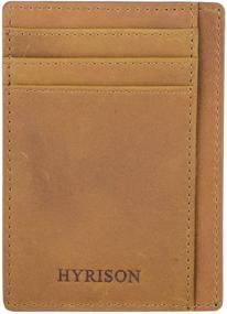 img 4 attached to 📇 HYRISON Minimalist Leather Wallet with RFID Blocking