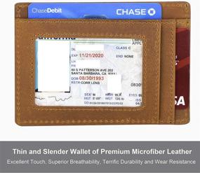 img 2 attached to 📇 HYRISON Minimalist Leather Wallet with RFID Blocking