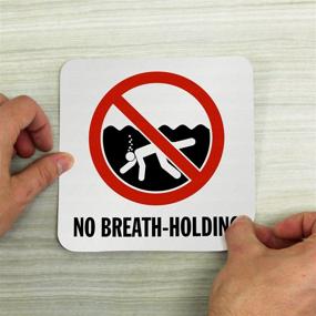 img 1 attached to SmartSign Breath Holding Adhesive Laminated Anti Skid