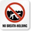 smartsign breath holding adhesive laminated anti skid logo