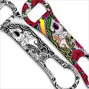 img 3 attached to Improved SEO: BarConic Day of the Dead Girl V-Rod Opener in Vibrant Kolorcoat Finish