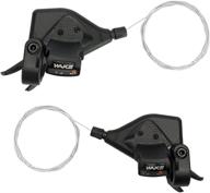 🚵 cysky 3x7 21 speed mountain bike shifter levers with gear indicator - right and left thumb shift levers combo logo