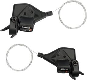 img 4 attached to 🚵 CYSKY 3x7 21 Speed Mountain Bike Shifter Levers with Gear Indicator - Right and Left Thumb Shift Levers Combo