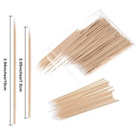 img 3 attached to 🌸 Whaline 400 Pieces Microblading Cotton Swab Tattoo Permanent Supplies: Perfect Makeup and Cosmetic Applicator Sticks in 2 Sizes!