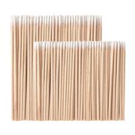 🌸 whaline 400 pieces microblading cotton swab tattoo permanent supplies: perfect makeup and cosmetic applicator sticks in 2 sizes! logo