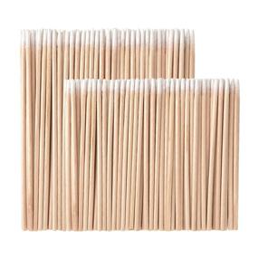 img 4 attached to 🌸 Whaline 400 Pieces Microblading Cotton Swab Tattoo Permanent Supplies: Perfect Makeup and Cosmetic Applicator Sticks in 2 Sizes!