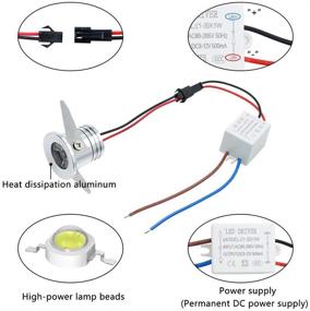 img 2 attached to 🔆 Daylight Non-Dimmable 3W Downlight for Bookshelf Display