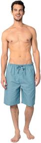img 3 attached to Andrew Scott Poplin Pajama Lounge Men's Clothing for Sleep & Lounge