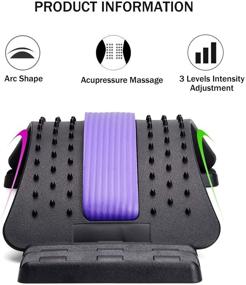 img 1 attached to Noverlife Lumbar Back Stretcher: Multi-Level Relief for Upper and Lower Back Pain, Stretching and Massaging Device to Relieve Muscle Tension