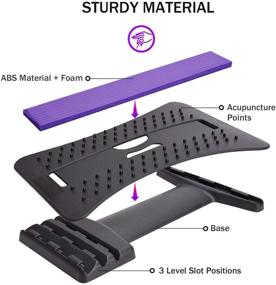 img 2 attached to Noverlife Lumbar Back Stretcher: Multi-Level Relief for Upper and Lower Back Pain, Stretching and Massaging Device to Relieve Muscle Tension