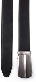 img 1 attached to 👖 Premium Ratchet Leather Automatic Belt: 2075Black | Size 42-44 Waist