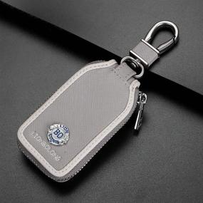 img 2 attached to Keychain Premium Leather Keyring Security Interior Accessories
