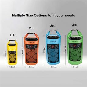 img 3 attached to Piscifun Waterproof Dry Bag: Ultimate Water Sport Companion with Waist Pouch and Phone Case - Fishing, Boating, Kayaking, Camping Gifts for Men and Women (10L 20L 30L 40L)