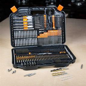 img 1 attached to 🔩 ENERTWIST 246-Piece Drill Bit and Driver Set for Wood, Metal, Cement Drilling and Screw Driving – Full Combo Kit Assorted in Convenient Plastic Carrying Case (ET-DBA-246)