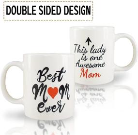 img 3 attached to 👩 Mhrevyi Best Mom Ever Coffee Mugs: A Perfect Gift Set from Daughter and Son