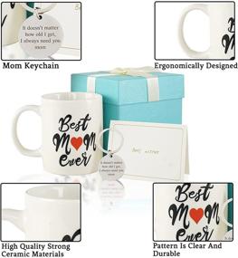 img 1 attached to 👩 Mhrevyi Best Mom Ever Coffee Mugs: A Perfect Gift Set from Daughter and Son