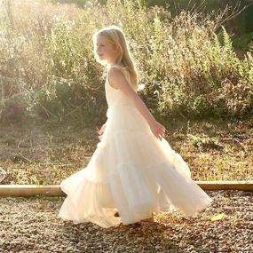 img 3 attached to Enchanting Princess Dresses: The Captivating Jennifer and June Tiered Tutu Flower Girl Toddler Dress Collection.