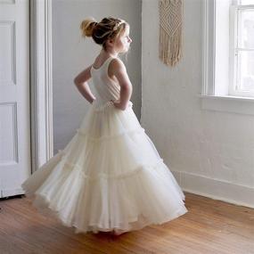 img 2 attached to Enchanting Princess Dresses: The Captivating Jennifer and June Tiered Tutu Flower Girl Toddler Dress Collection.