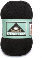🧶 phentex worsted yarn - 14 oz - black - single ball logo
