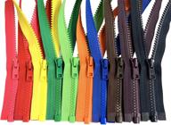 🌈 premium assorted colors ykk #5 vislon separating jacket zippers – bulk pack of 10 mixed plastic zippers in 5 or 10 colors (16 inches, 10 pieces) logo