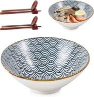 japanese ceramic matching chopsticks for noodles - food service equipment & supplies logo