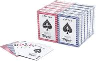 🃏 regal games - bulk playing cards 12 pack - poker size, standard index - casino grade for blackjack, euchre, canasta & more - 6 red decks, 6 blue decks логотип