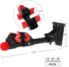 img 1 attached to 🚲 SONGMICS Wall-Mounted Bike Repair Stand with Sturdy Rack, Easy-Install USBR08B, Removable Design