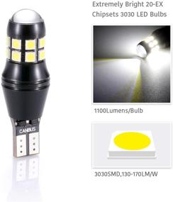 img 2 attached to 💡 Чипсеты LUYED 3030: Ультра яркие 2200 люмен обратные фонари для увеличения видимости - Ксенон белый 921 912 W16W лампочки