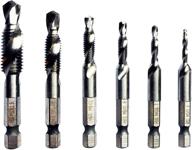 🛠️ efficient and versatile: combination drill with 4 inch deburr countersink logo