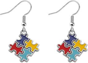 img 3 attached to BNQL Autism Awareness Earring Motivational