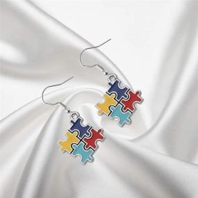 img 2 attached to BNQL Autism Awareness Earring Motivational