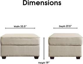 img 3 attached to Serta Olin Storage Ottoman: Stylish Hinged Lid, Doubles as Footrest or Extra Seat, Effortless Assembly - Ivory