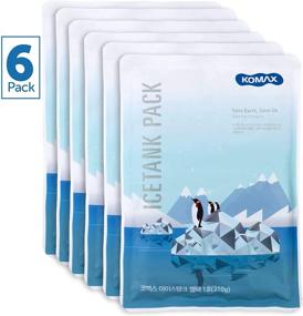 img 3 attached to 🧊 Komax Lunch Box Ice Packs - Set of 6 Reusable Freezer Packs for Lunch Boxes & Coolers - Slim 5.5" x 7.8" Cool Packs - Long-lasting 8-hour Ice Packs