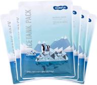 🧊 komax lunch box ice packs - set of 6 reusable freezer packs for lunch boxes & coolers - slim 5.5" x 7.8" cool packs - long-lasting 8-hour ice packs логотип