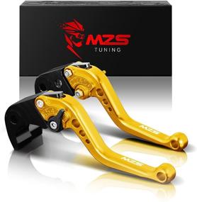 img 4 attached to 🔧 MZS Short Levers CNC Adjustable Clutch Brake for GROM MSX125 JC61 MLHJC618 2014-2020 - Sleek Gold Finish