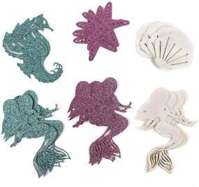 img 1 attached to 🧜 Magical Mermaid Seashell Banner Garland: Perfect Party Supplies for a Kid's Birthday Bash!