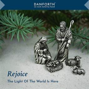 img 3 attached to DANFORTH Family Pewter Nativity Handcrafted