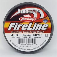 🧵 beadsmith fireline braided bead thread, 6-pound, 125 yards (smoke grey): durable and versatile beading thread for craft projects logo